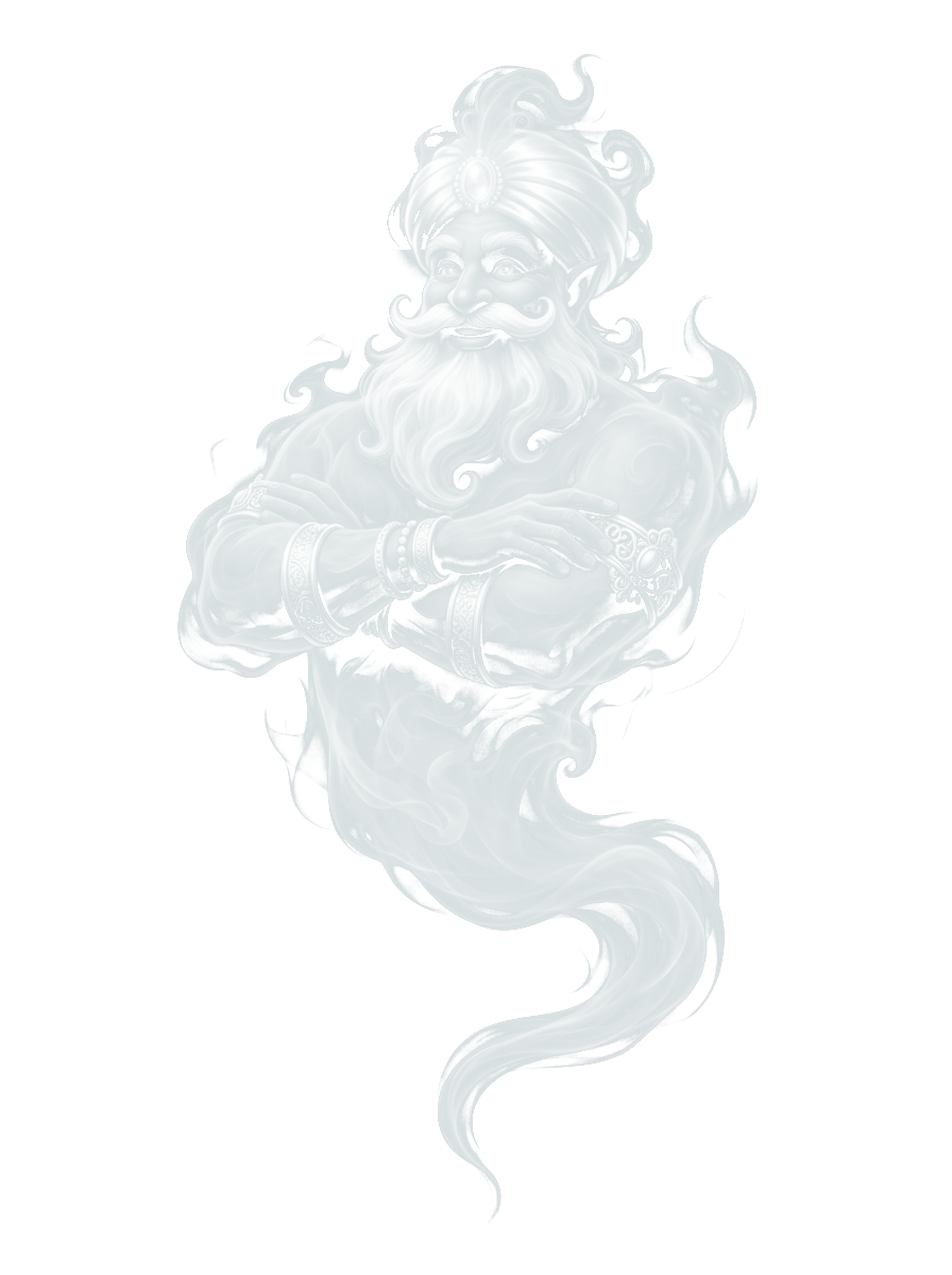 White Translucent Genie